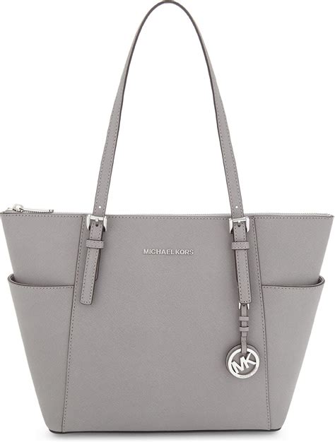 michael kors east west tote pearl grey|jet set tote Michael Kors.